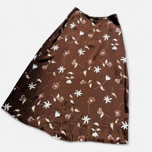 Floral Brown Women's Skirt